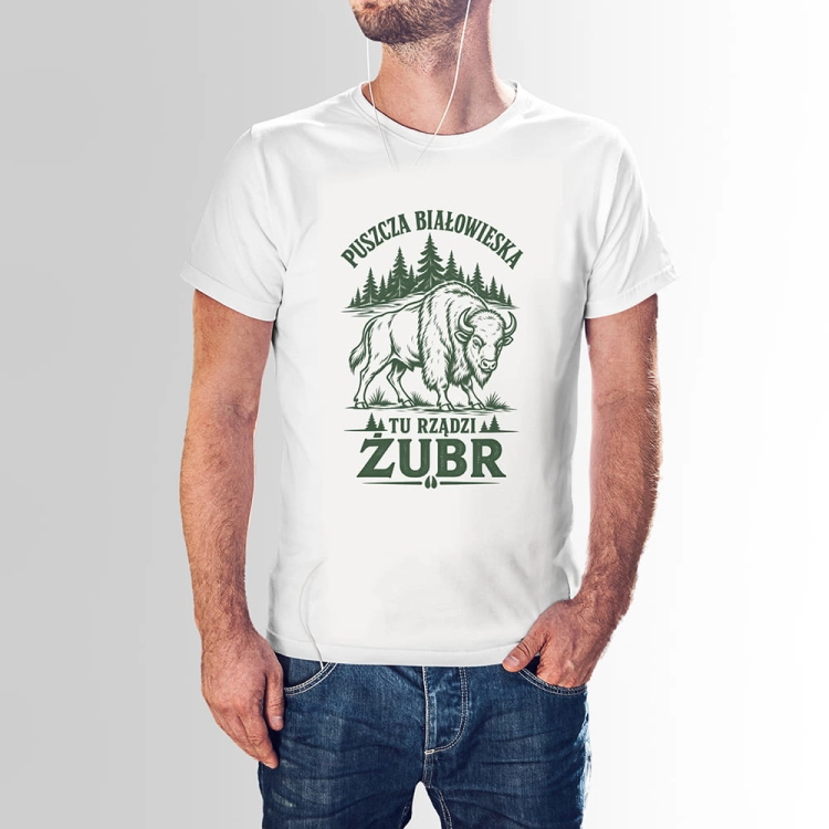 koszulka Żubr Biała