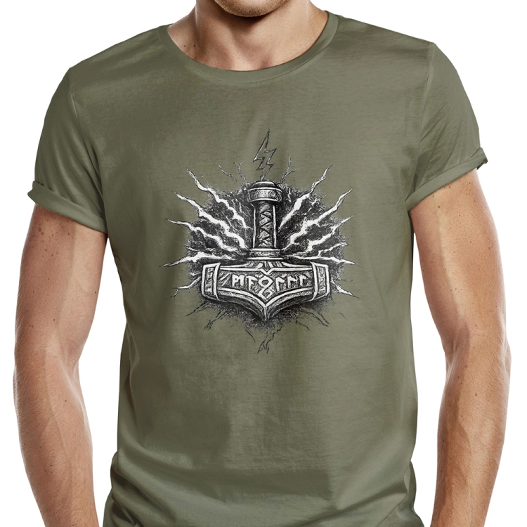 Koszulka-Mjolnir-Khaki