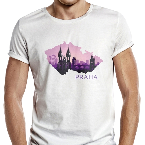 Koszulka-Praga-Biała