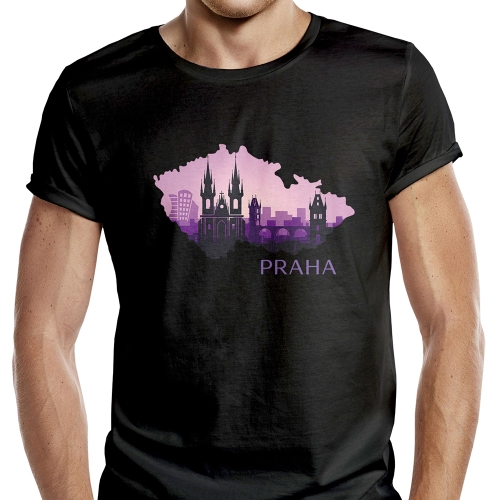 Koszulka-Praga-Czarna