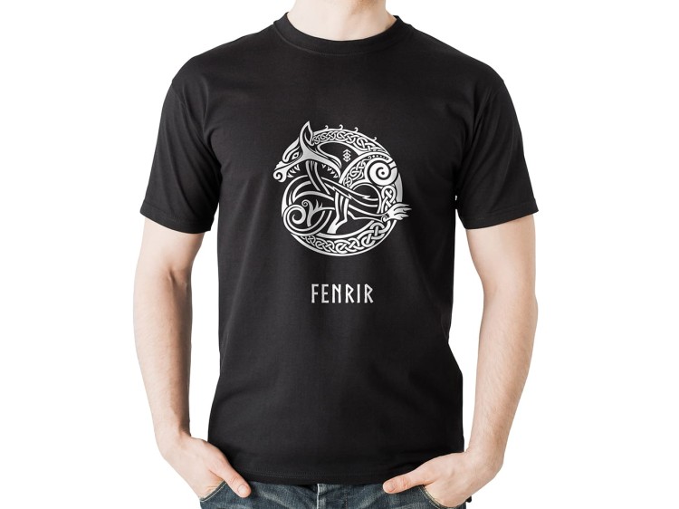 Koszulka-Czarna-T-Shirt-Fenrir-Wiking