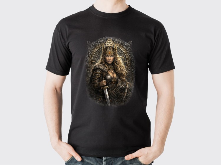 Koszulka-Czarna-T-Shirt-Freya