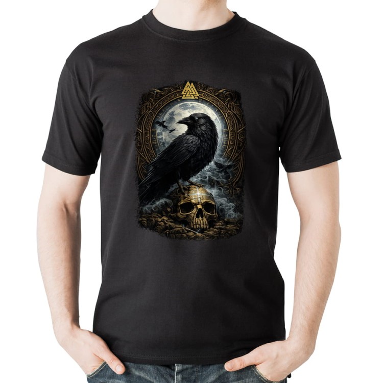 Koszulka-Czarna-T-Shirt-Ravn
