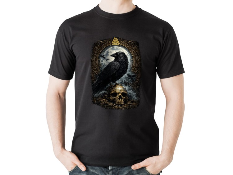 Koszulka-Czarna-T-Shirt-Ravn
