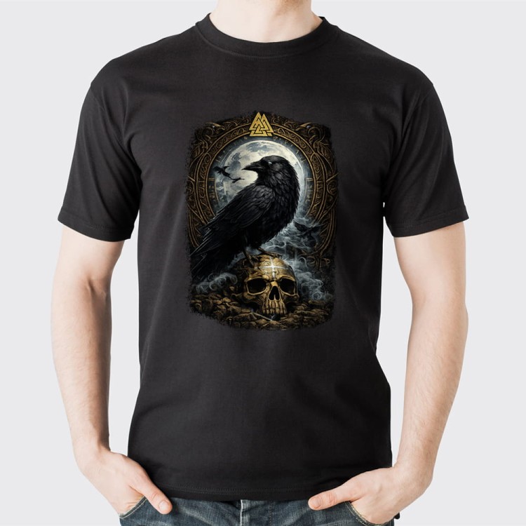 Koszulka-Czarna-T-Shirt-Ravn