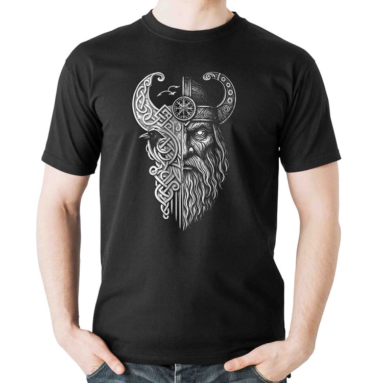 Koszulka-Czarna-T-Shirt-Odin