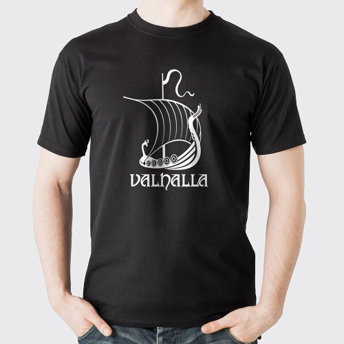 Koszulka-Czarna-T-Shirt-Valhalla-Wiking