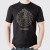 Koszulka T-Shirt Czarna Wzór Drakkar