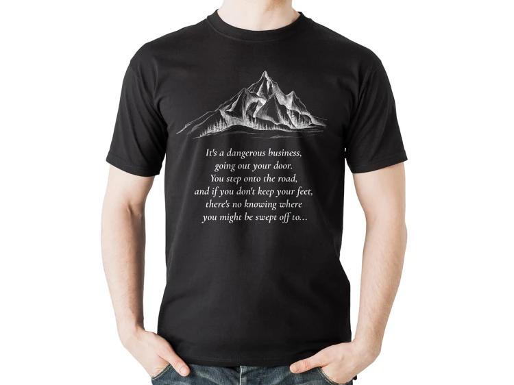 Koszulka-Czarna-T-Shirt-Podróże-Góry
