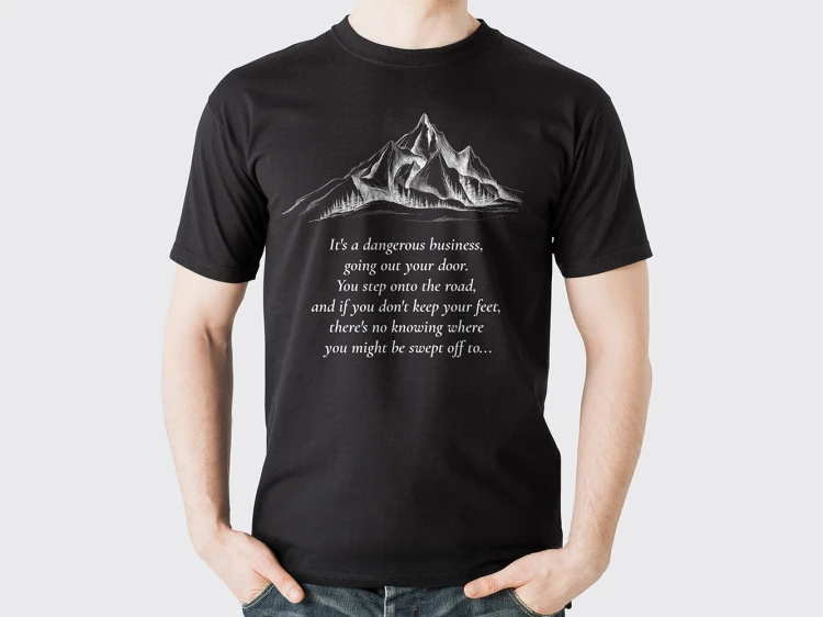 Koszulka-Czarna-T-Shirt-Podróże-Góry