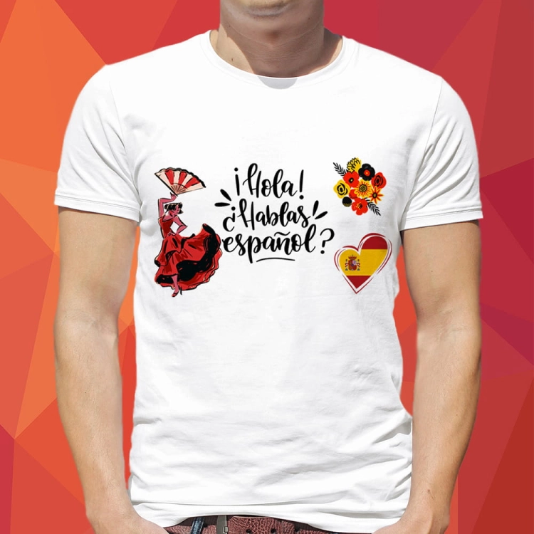 Koszulka-Biala-T-Shirt-Hola