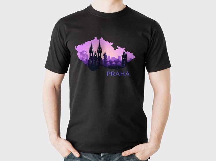 Koszulka-Praga-Urban-Glow