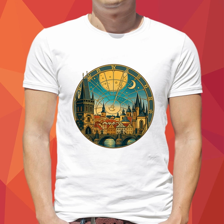 Koszulka-Biała-City-Break-Praga