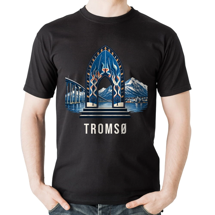 Koszulka-Czarna-City-Break-Tromso
